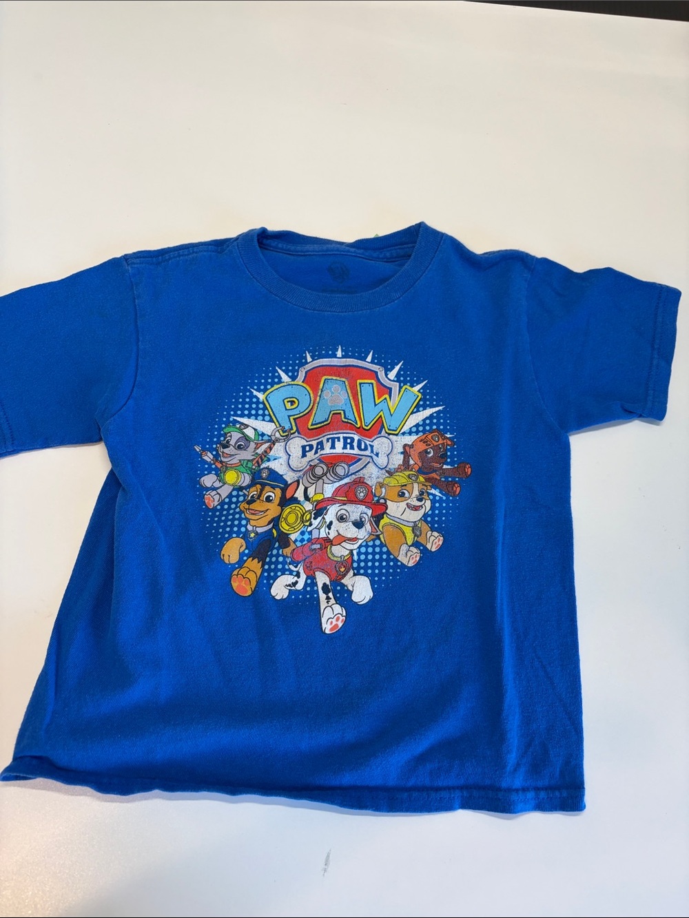 Blue Kids T-Shirt with PAW Graphic